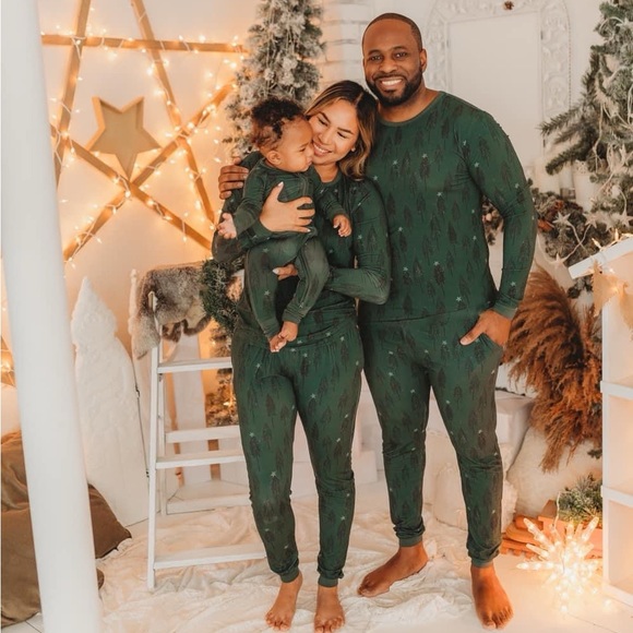 Nighty Nites Co x Arrows & Rubies Collab | Painted Trees Bamboo Blend Lounge Set - Picture 2 of 9